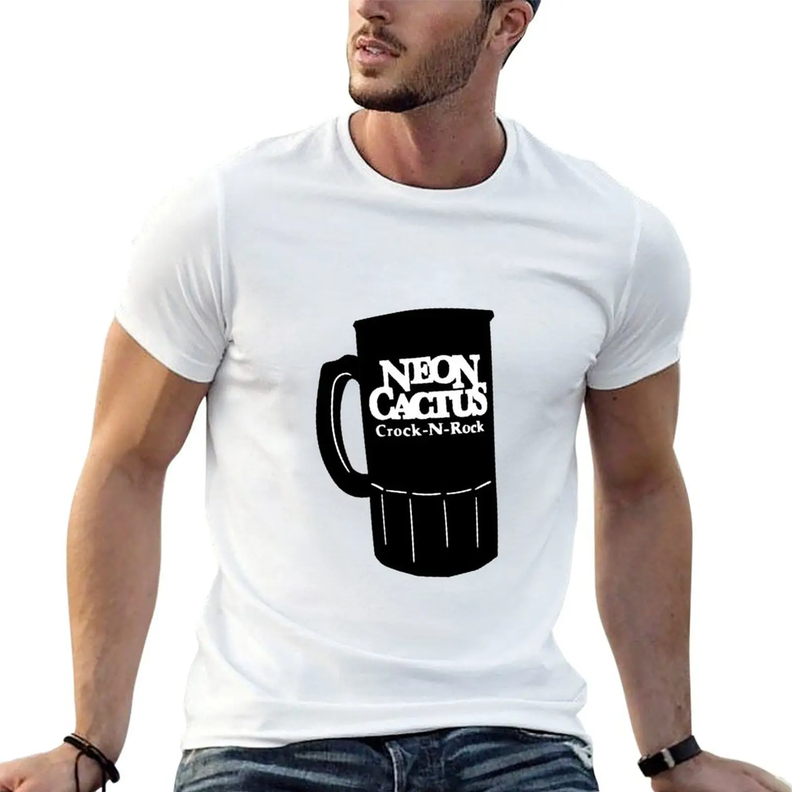 

shirts Black Cactus t shirts Cup t g T-Shirt for man Neon men funny Purdue man cotton for -