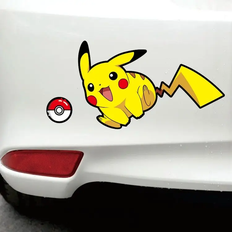 Pokemon decorative waterproof sticker lovely character decal suitable for automobile electric bike scratch hiding ornament - view 2