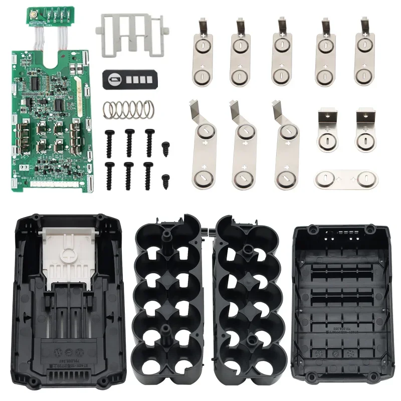 10 X 21700 Li-ion Battery Plastic Case PCB Charging Circuit Board Shell Box For MAKITA 40V Lithium BL4040 BL4025 BL4080 Housings