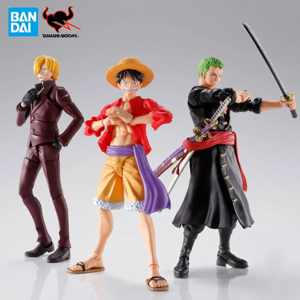 

Sanji в наличии Оригинальная кукла S.H. Фигуртс Зоро сандзи Луффи Аниме рейд на Onigashima игрушки ПВХ экшн-фигурки Куклы