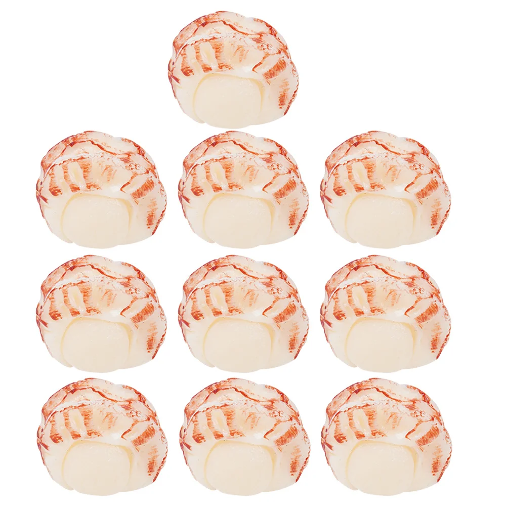 Camarones falsos realistas de comida simulada para niños, juego de simulación, cocina artesanal, decoración de comida educativa Montessori, cocina, 10 Uds.