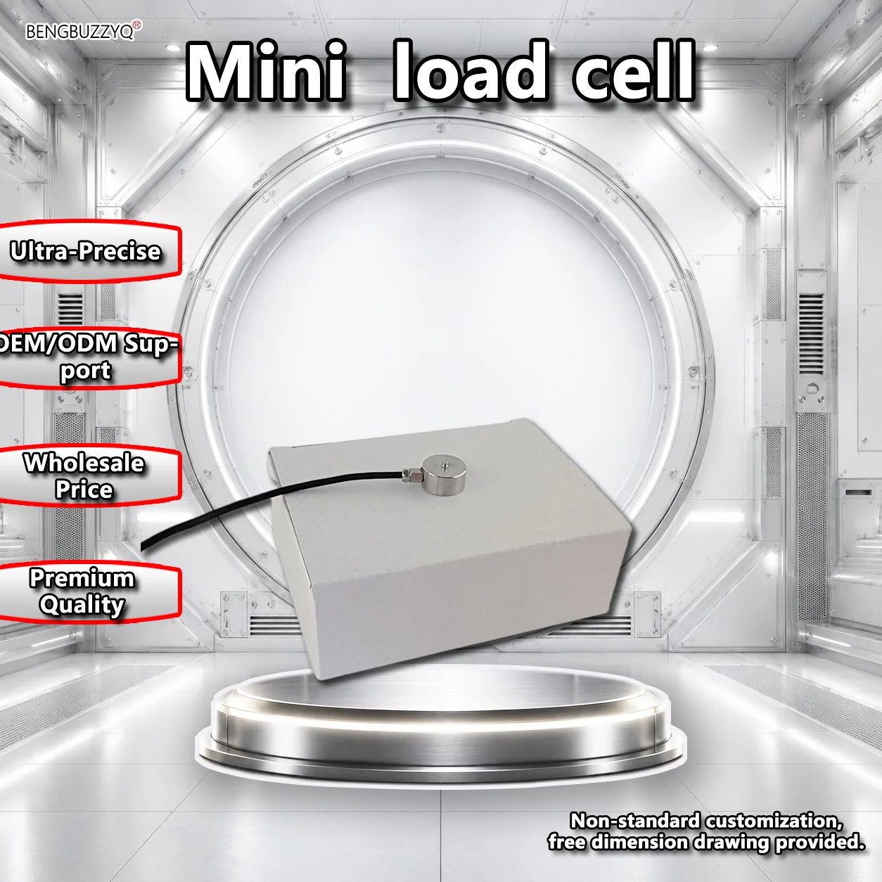

Micro Force Sensor Diaphragm Type Load Cell 10kg 100kg 500kg Stainless Steel Mini Weighing Sensor Industrial Grade