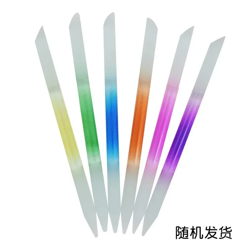 New Design Colorful Double Side Crystal Nail File Private Label Top Quality Glass Long Lasting Nail File 1ps