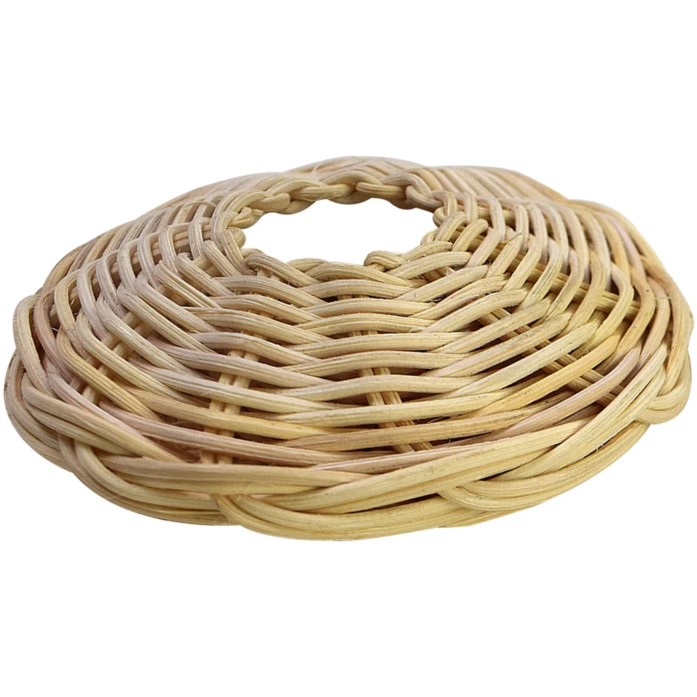 

Rattan Woven Lampshade Pendant Light Drum Hanging Retro Outdoor Chandelier Decorative Atmosphere Lighting Woven Lamp Shade