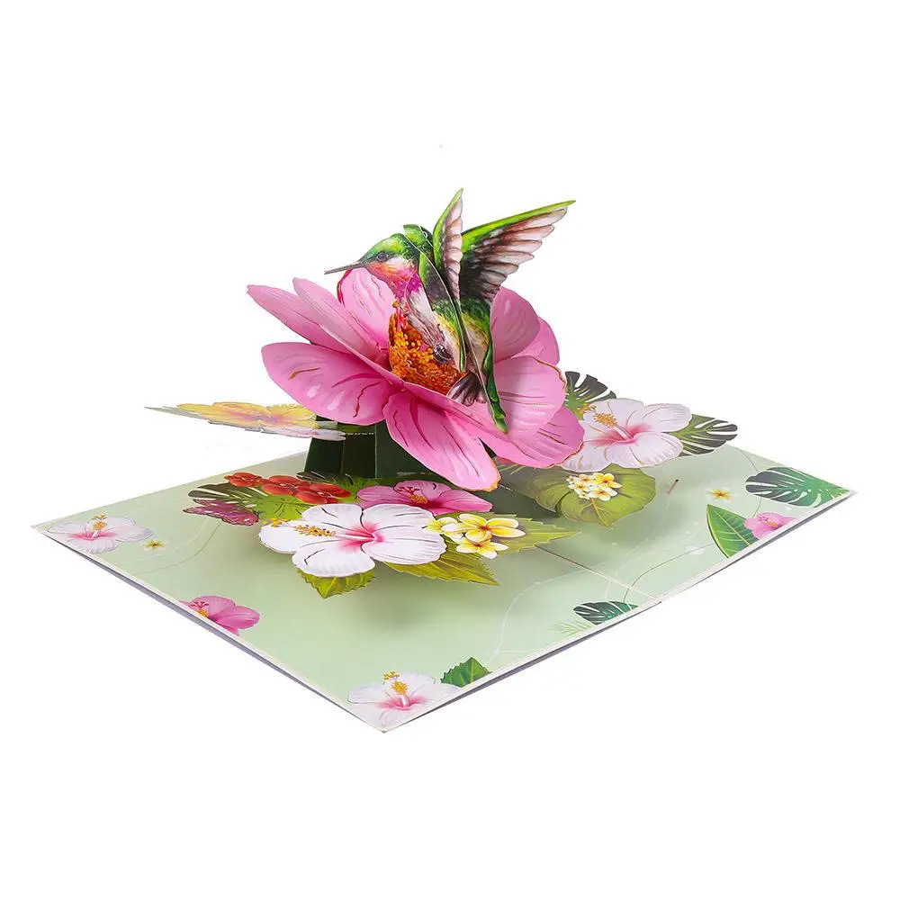 

3D Hollow Design Creative Birthday Festival Greeting Card Mother's Day Holiday Card Stereo Design Birthday Postcard