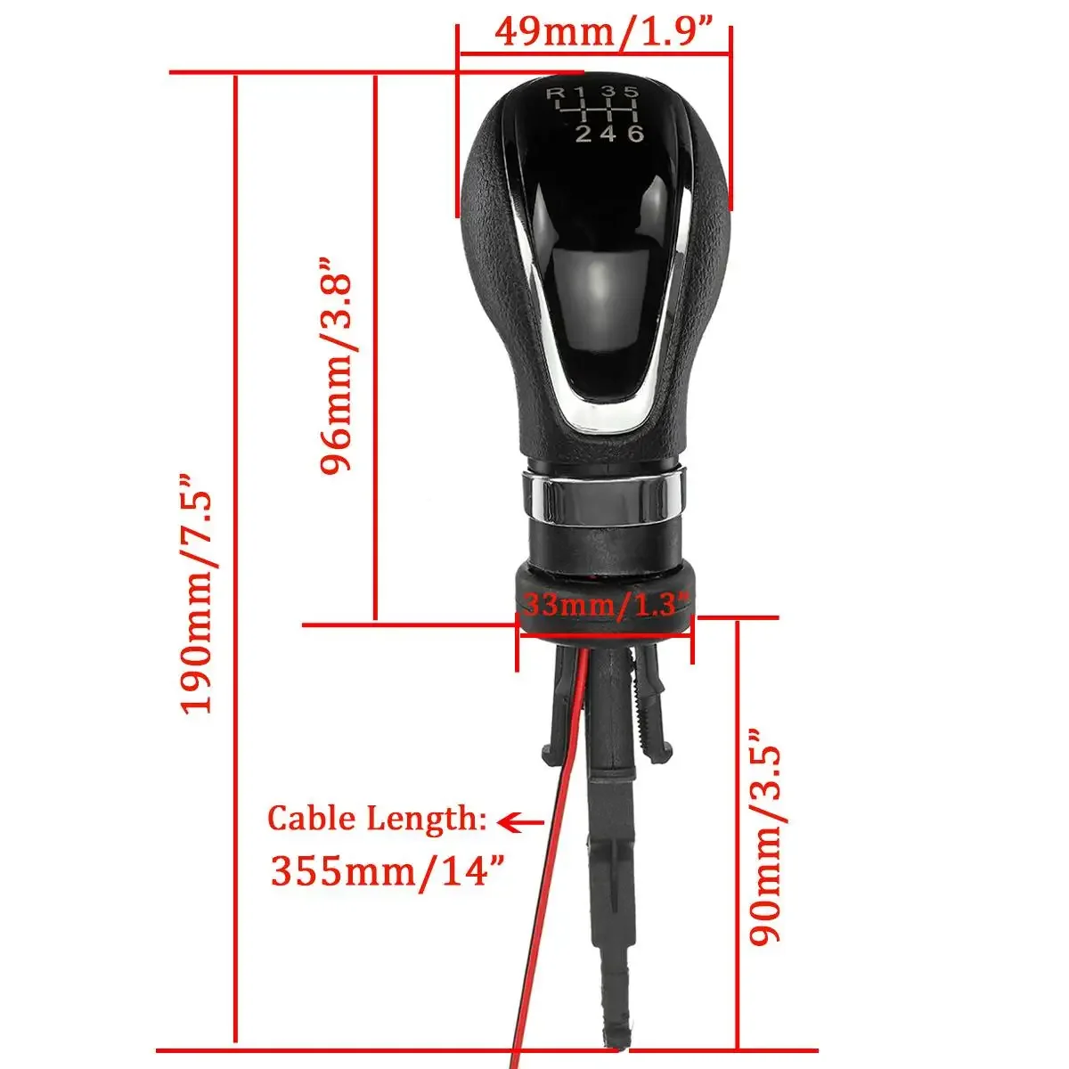 Car 5/6 Speed 55565904 LED Gear Stick Knob Manual Gear Knob Head Handle Lever For Vauxhall/Buick/Opel/Astra Insignia 2009-2014
