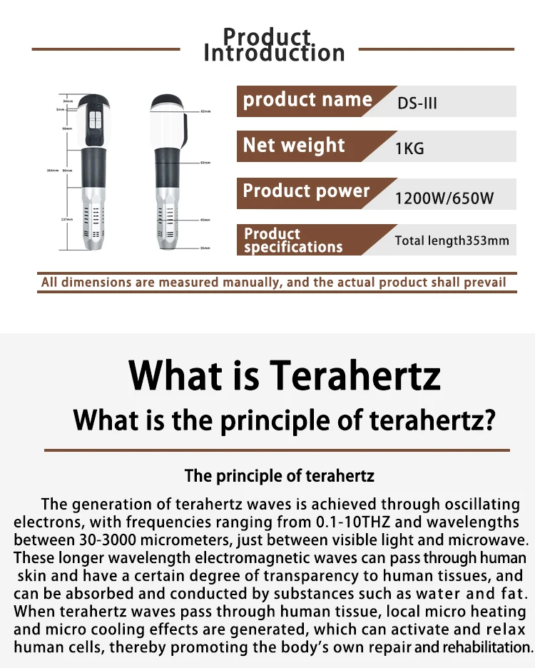 Iteracare DS-808 1200 W Hochfrequenz-Terahertz-Heiß- und Kaltluft-Premium-Blasmaschine, elektrische Heizung, Wellen-Zellenlicht-Massagegerät – Detail 4