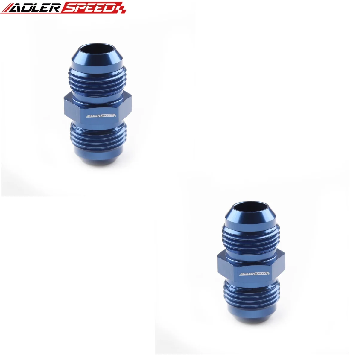 2PCS อลูมิเนียมตรง 3AN 4AN 6AN 8AN 10AN 12AN 16AN 20AN ชาย Union FITTING อะแดปเตอร์สีดํา/สีฟ้า