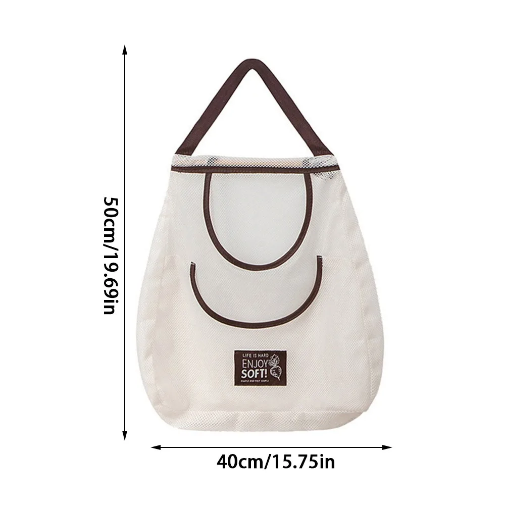 Vegetable Underwear Socks Sundries Storage Bag Widen Handle Reusable Hanging Net Organizer Large Capacity Hollow