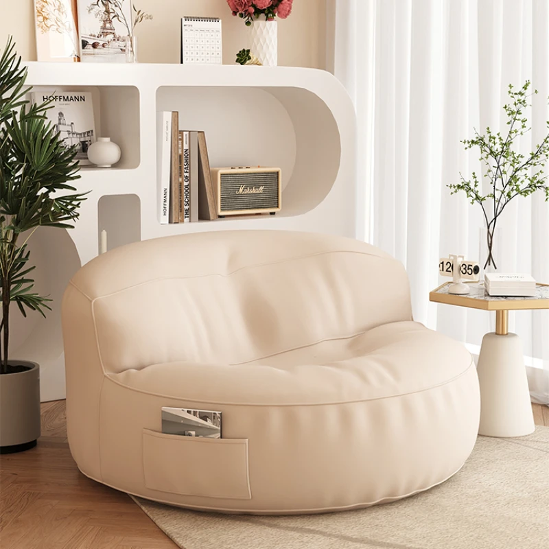 Bean Bag Sofas Frameless Chair Comfy Small Sofa Beanbag Lounge Fabric Couch Modern Furniture Luxury Floor Romantic Mid Century