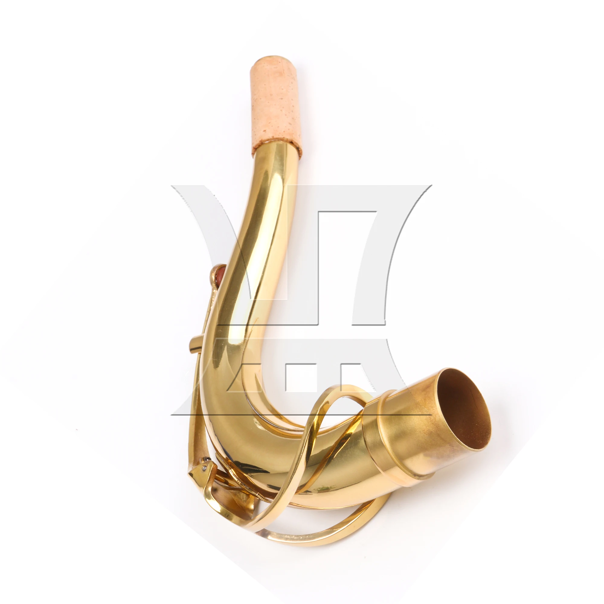 Yibuy Golden 27mm Port Copper Alto Saxophone Elbow Bend Neck لملحقات ألتو ساكسفون حزمة من 5 قطع