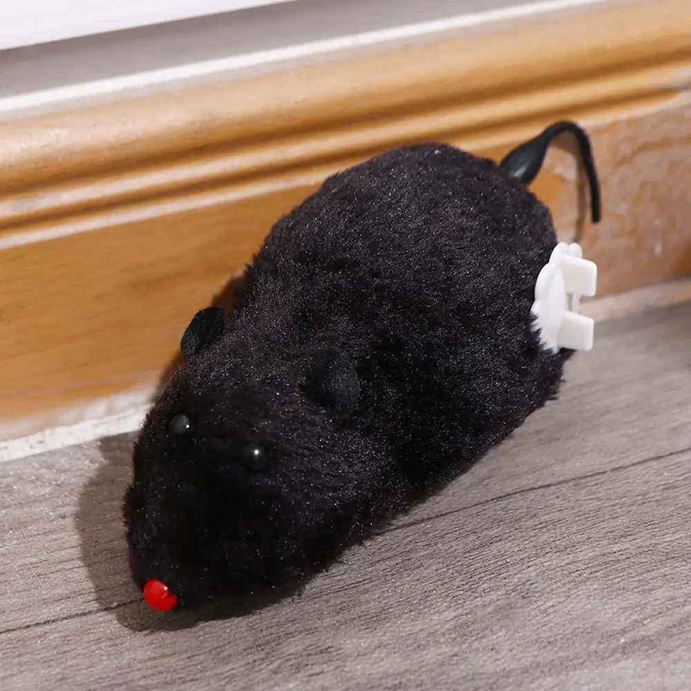 1Pc Pet Liefert Pet Produkte Power Frühling Simulation Ratte Katze Hund Spielen Spielzeug Wind Up Spielzeug Plüsch Maus Spielzeug uhrwerk Spielzeug