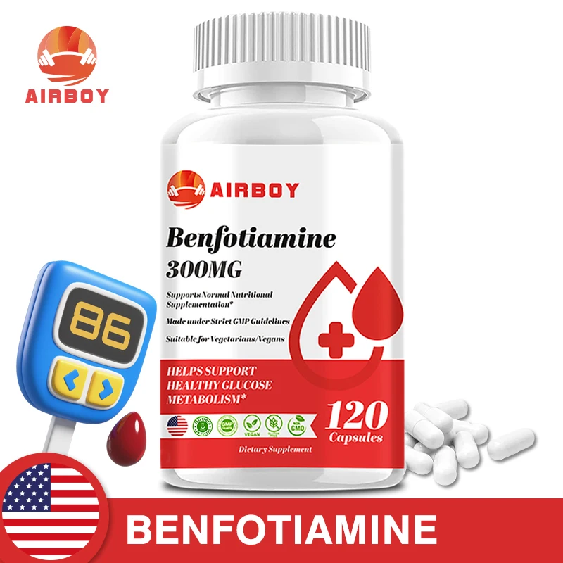 Benfotiamine - Helps Maintain Healthy Glucose Metabolism and Supports Nervous System Health