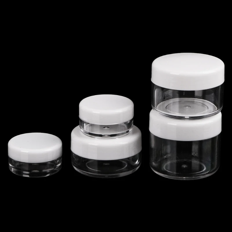 Mini Sample Bottle Round Bottom Empty Cosmetic Dispenser for Airplane Make Up Lip Balms Eye