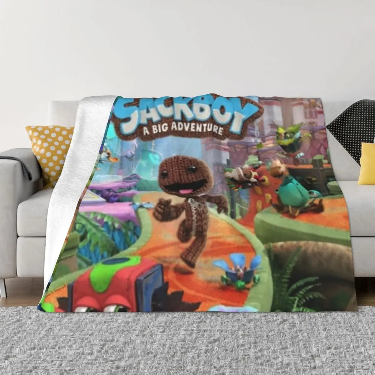 Sackboy Throw Blanket Weighted Blanket Cute Blanket Hairy Blankets