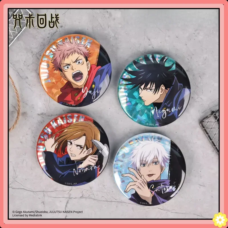 

Jujutsu Kaisen Tinplate Badge Anime Peripheral Products Satoru Gojo Geto Suguru Yuji Megumi Battle Series Badge Original