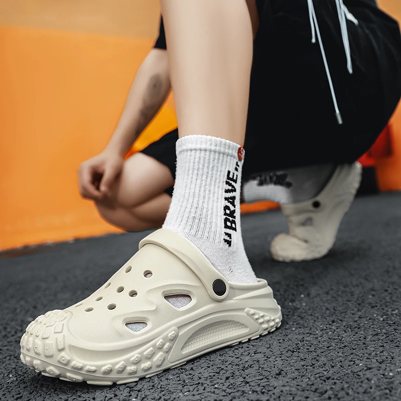 New Men's Beach Sandals Tire Sole EVA Anti-slip Casual Summer Shoes