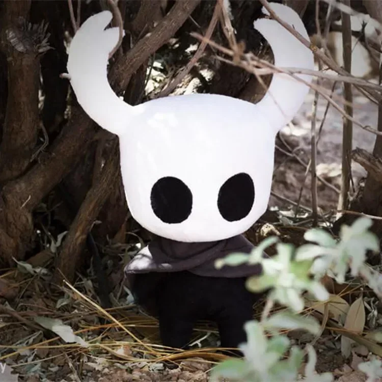 

30cm Hollow Knight Anime Plush Toys Halloween Props Scary Figure Ghost Stuffed Animals Doll Children Toys Birthday Gift