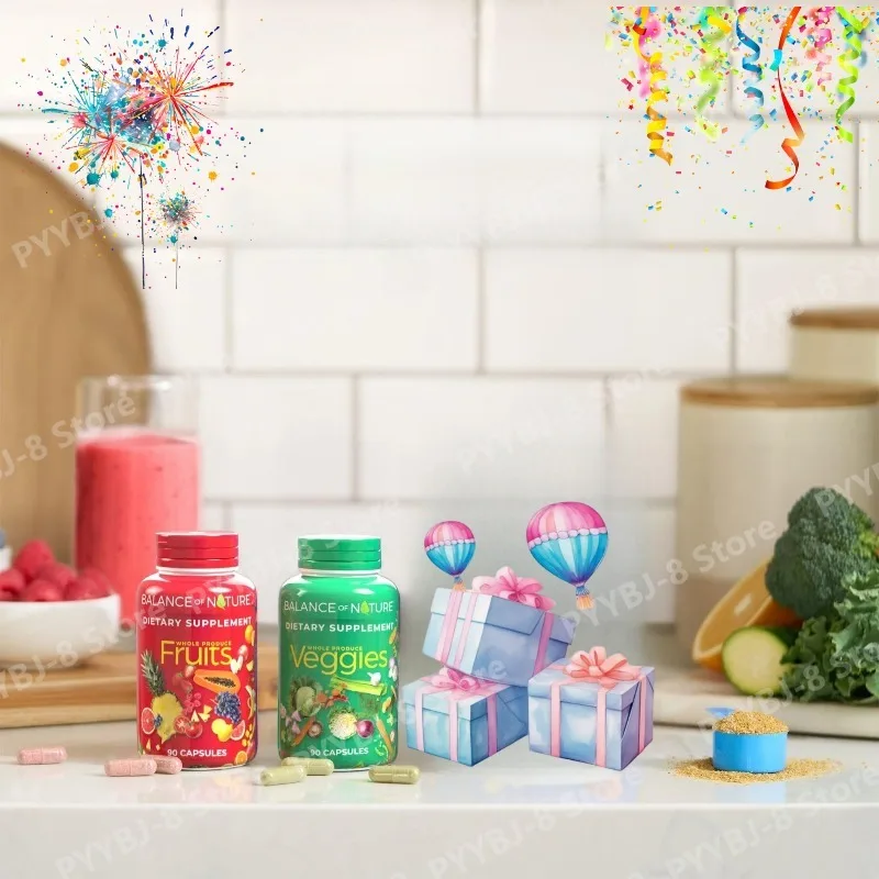 

90count Fruits & Veggies Capsule Set Supplementing Dietary Fiber Maintain A Balanced Diet Suitable for Both Adults and Children