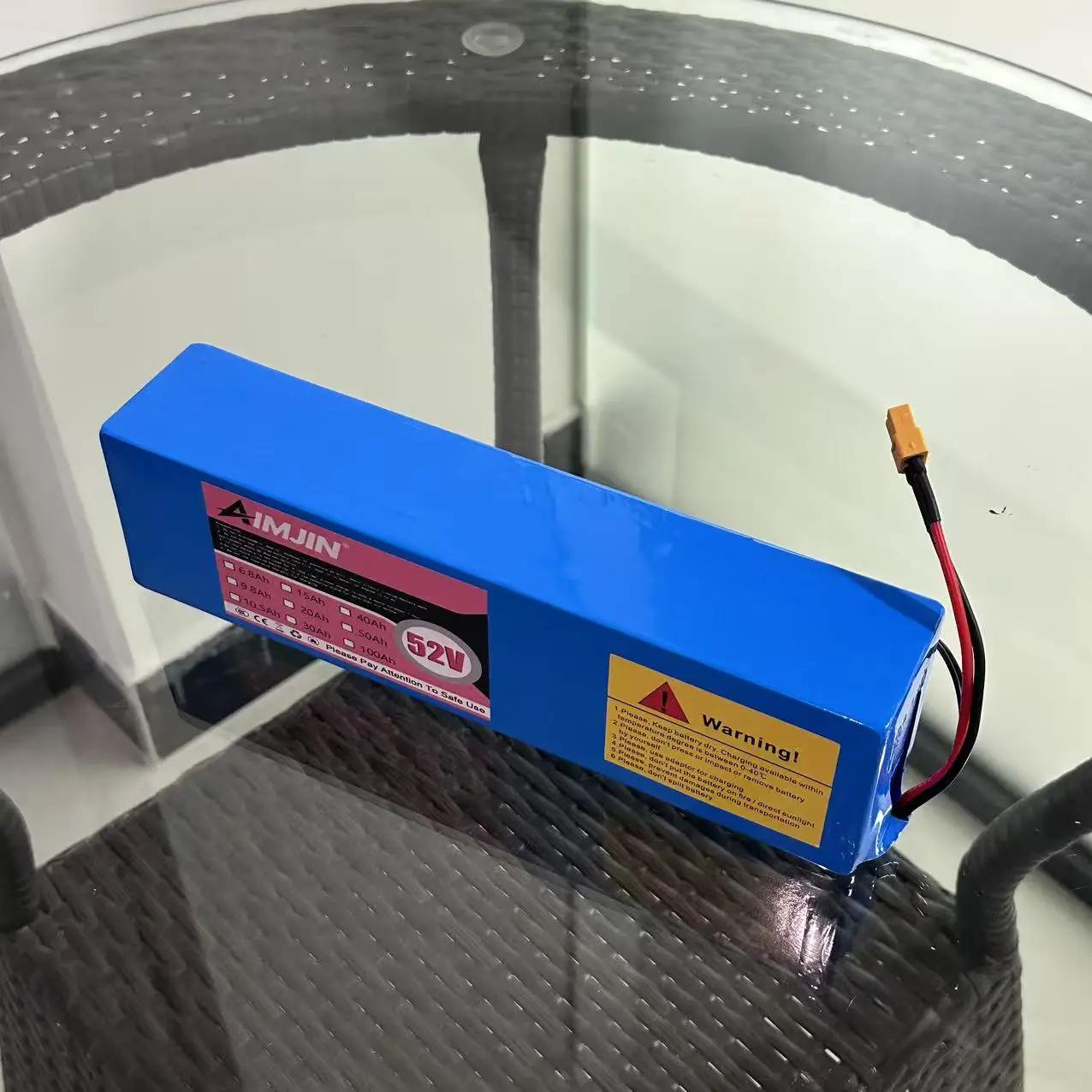 Batterie Li-ion 52V 7000mAH Avec BMS, 14S2P, Batterie 1500W Intégrée Pour Vélos, Scooters, Motos + Chargeur 58,8V2A