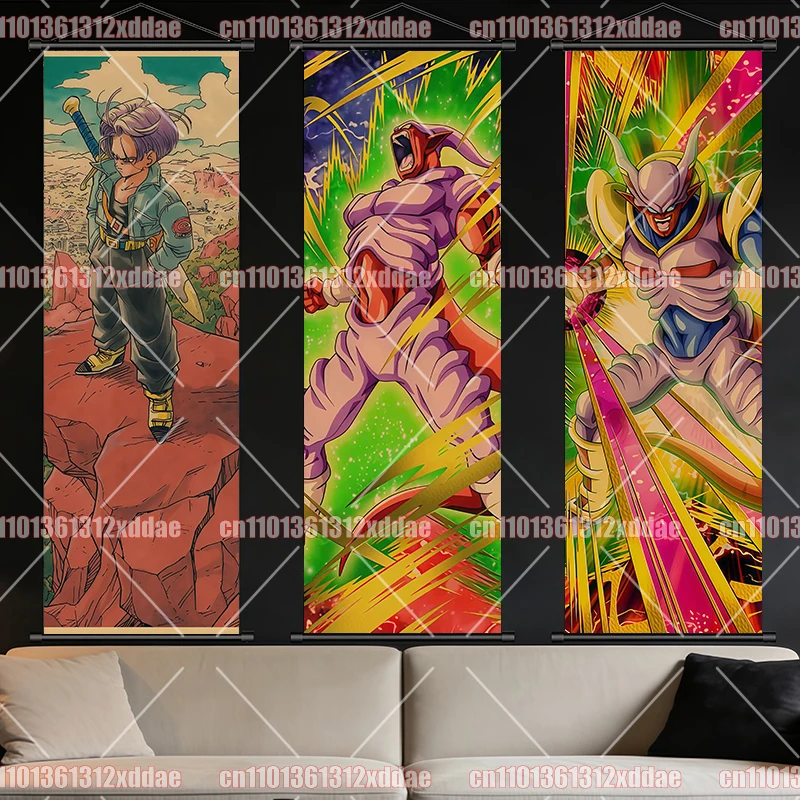 Classic Anime Dragon Ball Vertical Version Hanging Picture HD 8K Printing Retro Warm Color Matching Gift Room Decoration - view 3