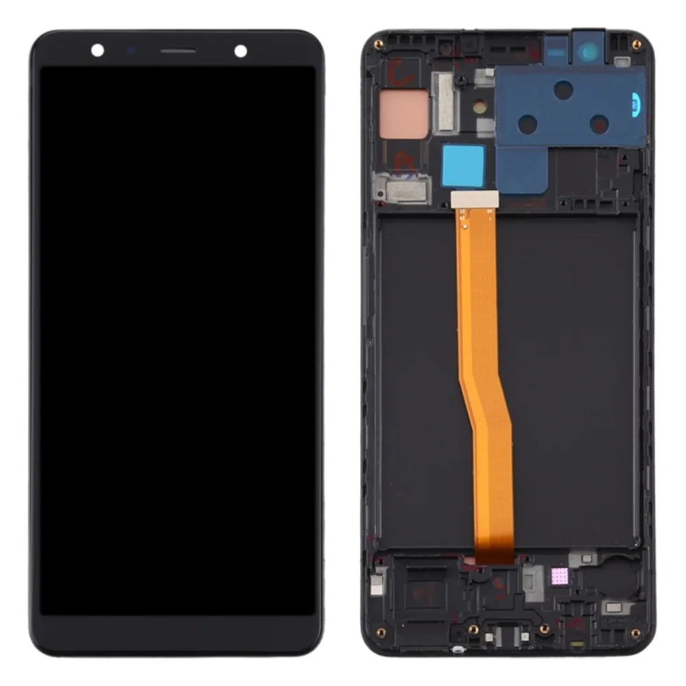 6 inches LCD Replacement Screen for Samsung Galaxy A7 (2018) SM-A750 and Digitizer Assembly + Frame Repair Part