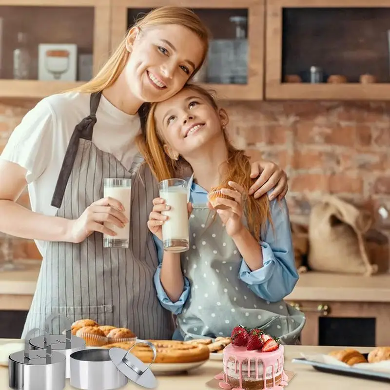 Zestaw okrągłych foremek do pieczenia ciast ze stali nierdzewnej Zestaw do pieczenia ciast Zestaw naczyń do pieczenia na wesele, przyjęcia rodzinne