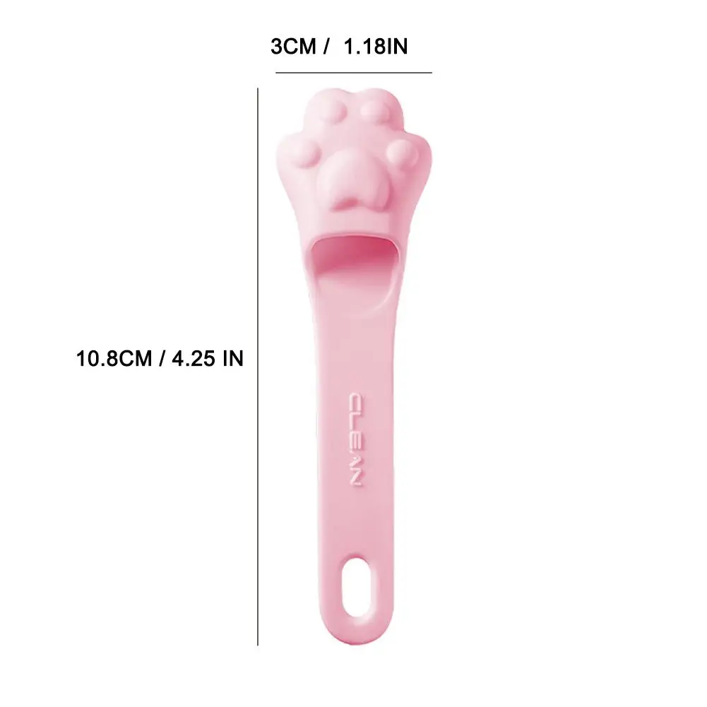 Mini brosse qualifiée ale en silicone en forme de patte de chat, outil de soins de la peau portable, doux, nettoyant des pores, élimination des points noirs, massage du visage