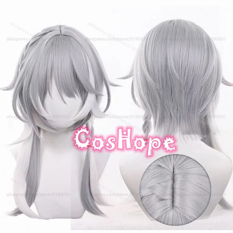 

Cipher Cosplay Wig 55cm Gray Silver White Cifera Wig Anime Cosplay Wigs Heat Resistant Synthetic Wigs for Halloween Costume