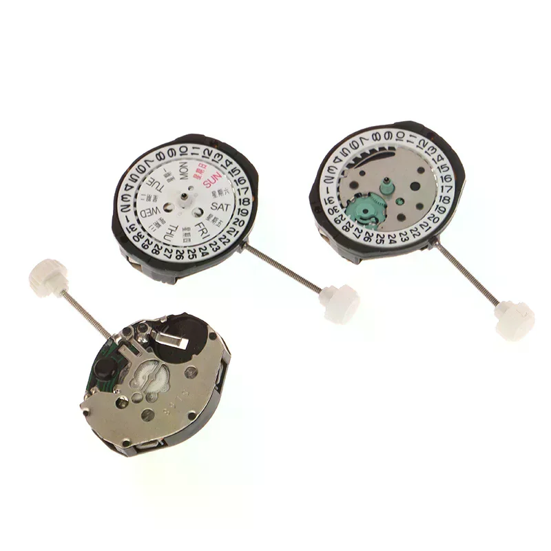 SL25/SL28/SL68 Quartz Watch Movement Replacement 3 Hands Bilingual Dual Calendar Watch Repair Accessories For Watchmaker