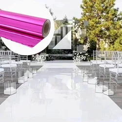 20M/65.6FT Mirror Carpet Wedding Stage Hall Wedding Carpet Aisle Runner Mats Pads T station Carpet 1meter width 0.7mm thickness