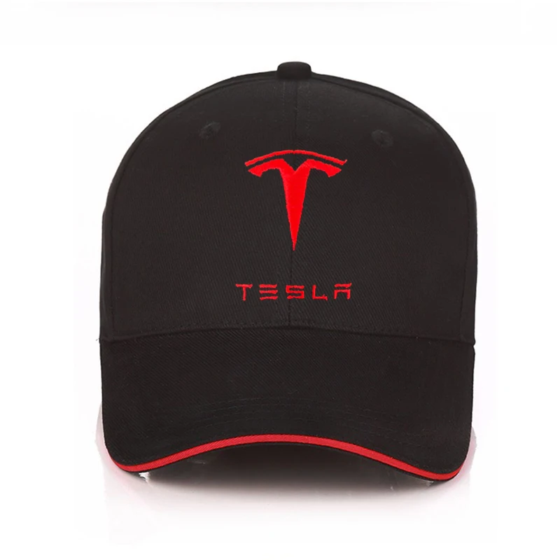 For Tesla Model 3 Model Y S X Car Pure Cotton Breathable Embroidery Casual Baseball Caps Sunscreen Hat