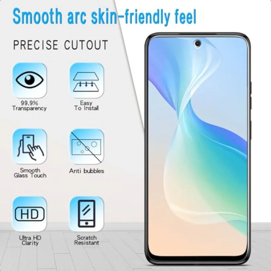 Slanku Confezione da 3 Vetro Temperato per Moto G Stylus 5G 2024 Protezione Dello Schermo Sensibilità Tattile Resistente ai Graffi Custodia Senza Bolle Fr