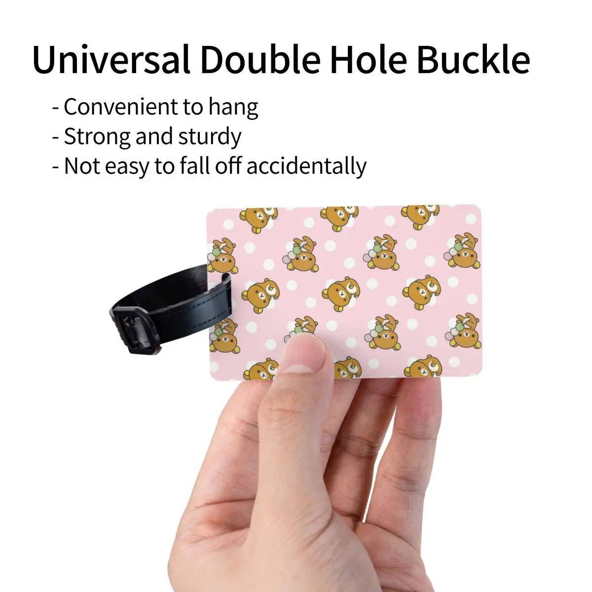 كسول الدب Rilakkuma علامات الأمتعة حقيبة الملحقات السفر موضة الأمتعة الصعود علامة التسمية حامل معرف اسم العنوان #3