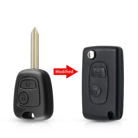 Корпус дистанционного ключа KEYYOU для Peugeot 206 306 307 107 207 для Citroen C1 C2 C3 Saxo Berlingo Xsara Picasso для Toyota AYGO