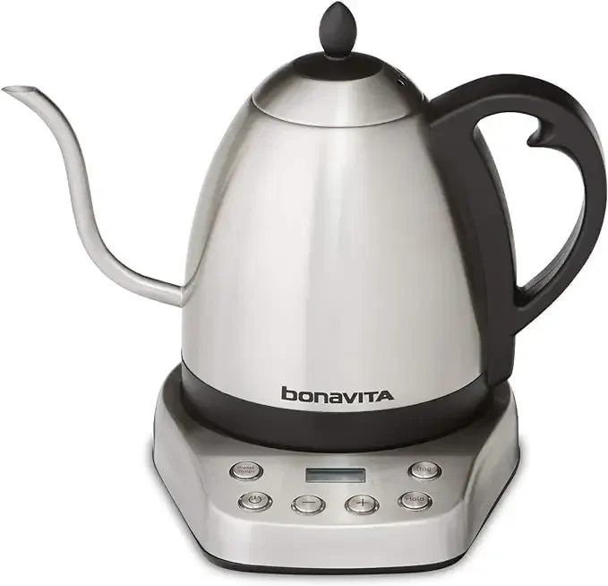 

Kitchen suppliesBonavita 1 Liter Digital Variable Temperature Gooseneck Electric Kettle, Coffee Kettle Pour Over or Making Tea,