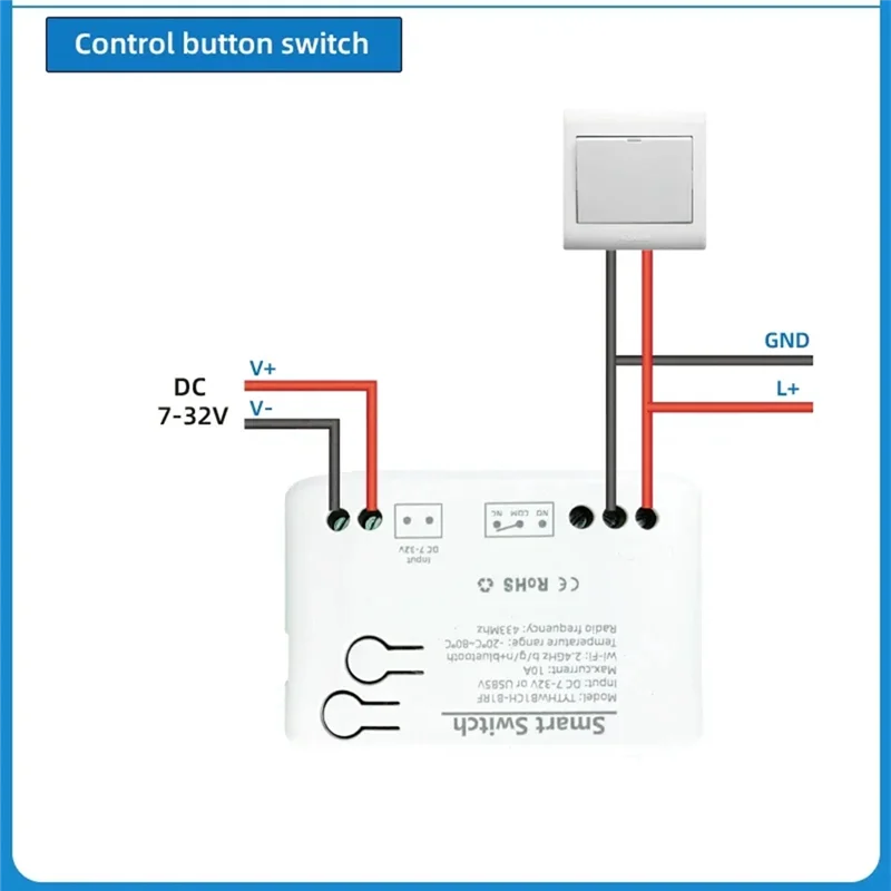 

Tuya Smart Life Wifi Switch Relay Temperature Monitoring Thermostat Sensor Passive Dry Contact Relayn01r