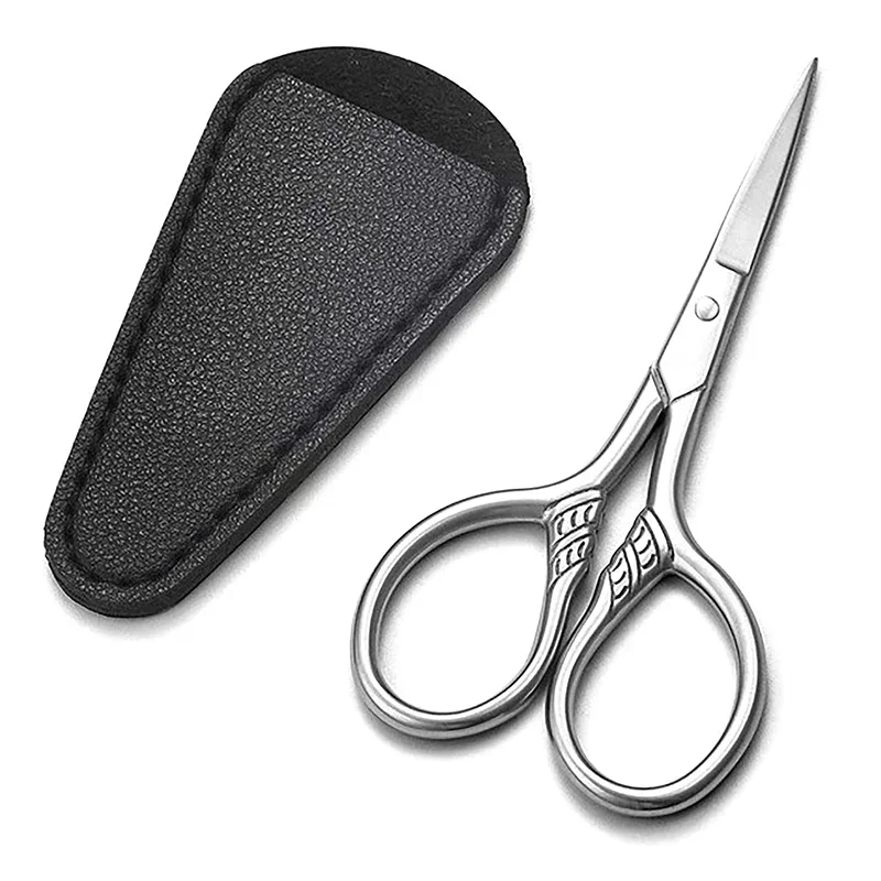 1Pcs Stainless Steel Small Makeup Grooming Scissors Eyebrows For Manicure Nail Cuticle Beard And Mustache Trimmer Nose Hair Too