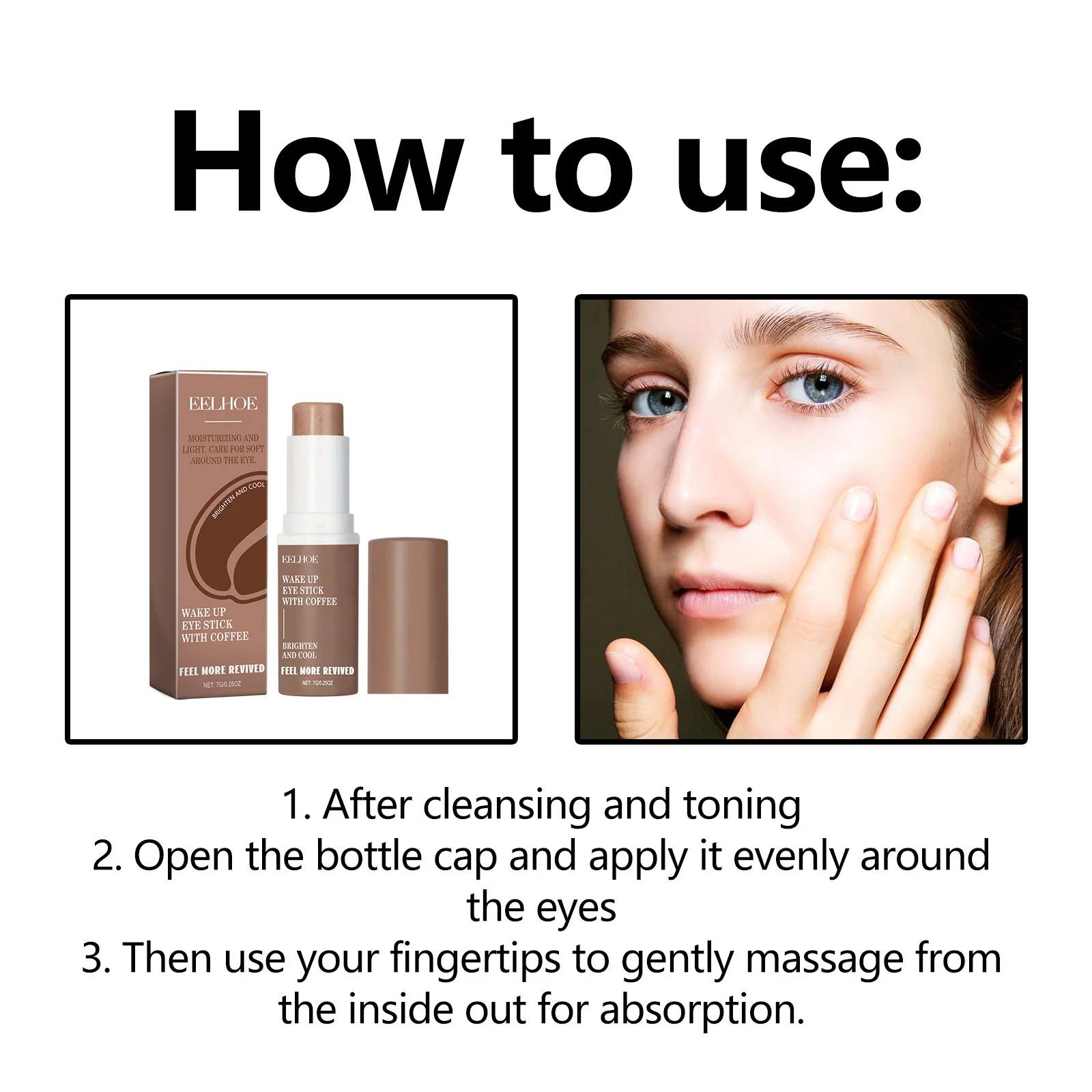 كريم تغذي العين من EELHOE يخفف التورم ويقلل الخطوط الدقيقة ويزيل الدائرة الداكنة والجلد العميق كريم تدليك العين الناعم