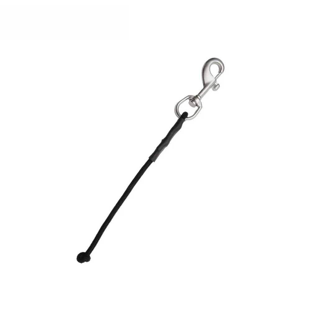 Stainless Steel Dive Guide Hook with Snap Hook Lanyard for Technical Diving 30x11x9cm Reflective Elements for Safety