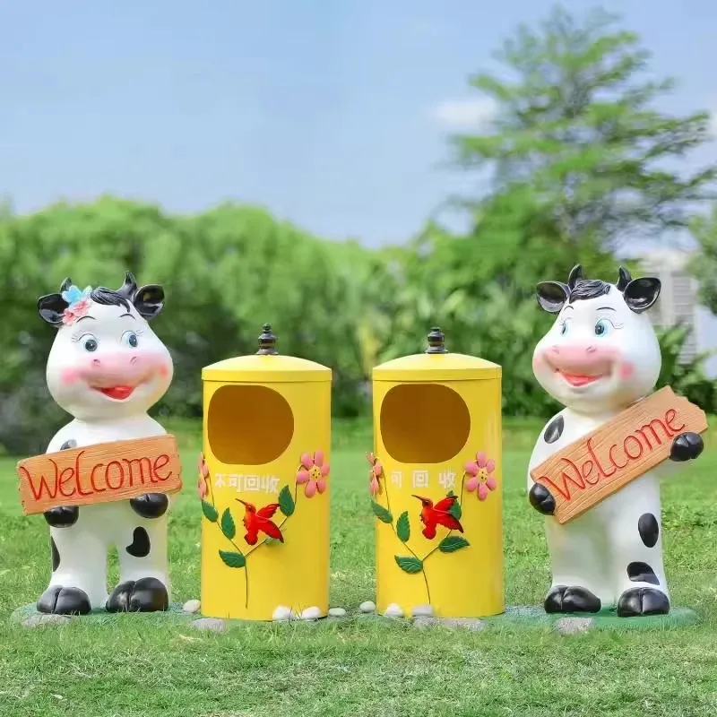 في الهواء الطلق الإبداعية سلة المهملات الراتنج الشارع مخصص الألياف الزجاجية الكرتون الكربوهيدرات دولفين سلة المهملات سلة المهملات الزخرفية #1