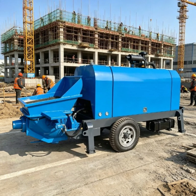 Customized 50m3/h Concrete Transfer Diesel Pump Special Machine For Material Moving On Construction Sites