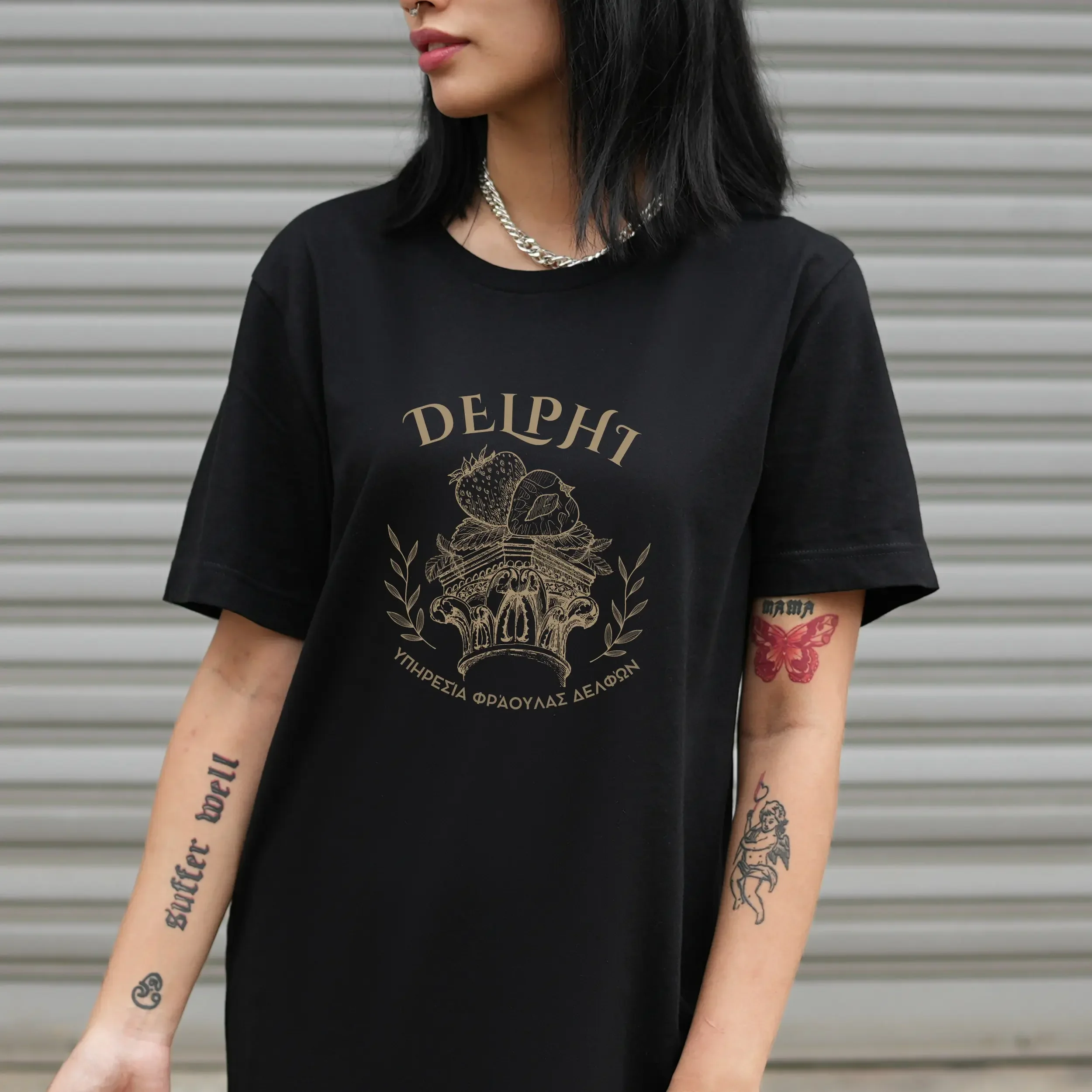 

Delphi Strawberry Farms Greek Mythology Bookish Book Lover Shirt Percy Jackson Delphi Strawberry Farm Camp Half Blood