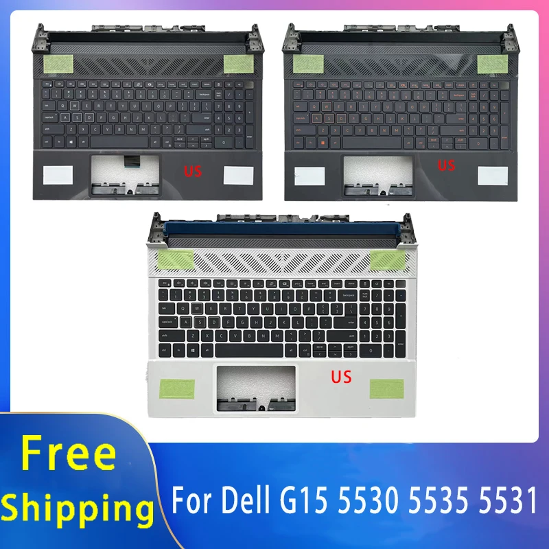 New For Dell G15 5530 5531 5535;Replacemen Laptop Accessories US Keyboard With Backlight 025CCM 095X4J