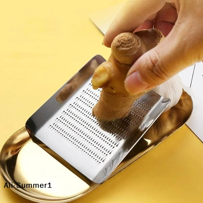 【E】Stainless Steel Garlic And Ginger Grater - Kitchen Accessory For Food Preparation Great Finds For The Home