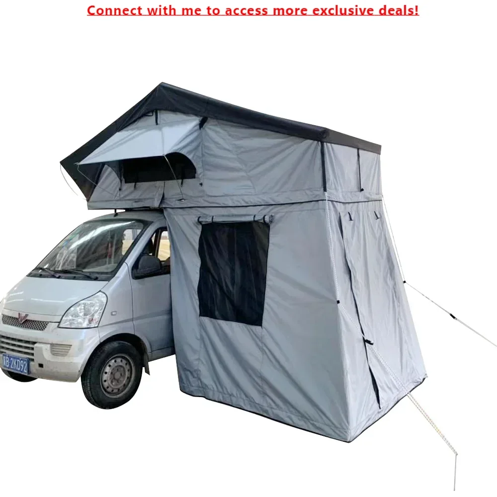 

2023 Wholesale Travel Carro Telhado Da Barraca Soft Shell Roof Top Tent With Annex Room