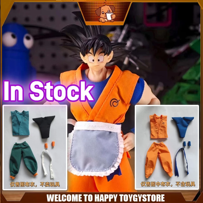 متوفر في المخزون لعبة دراغون بول Shf سلسلة أرقام سون جوكو Daoist رداء برتقالي أزرق زي بدلة تدريب الملابس والاكسسوارات دمى هدايا #1