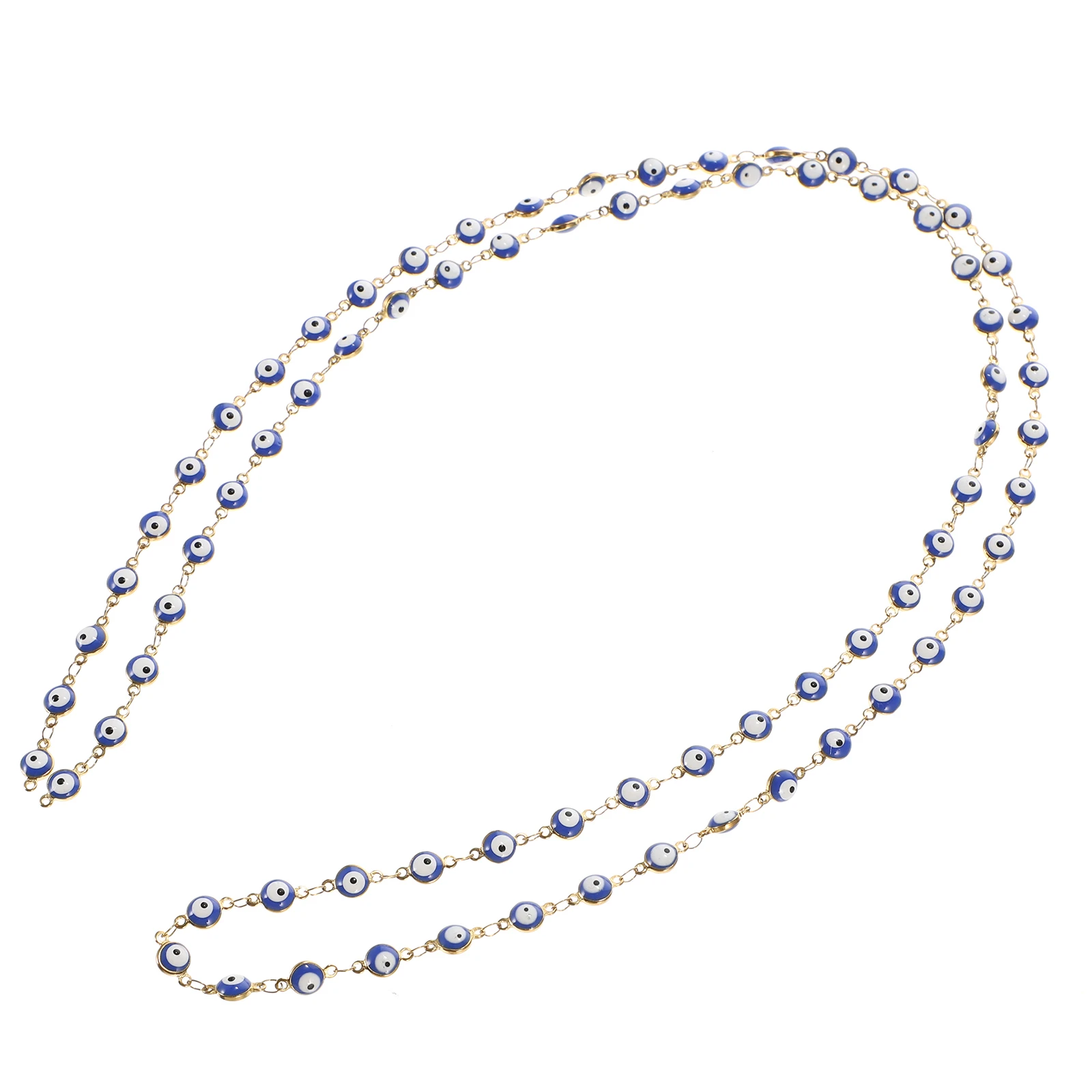 

1M Colorful Chain Evil Evil Eye Link Chain Eye Link DIY Craft Enameled Charm Jewelry Accessories Anti Rust Parts