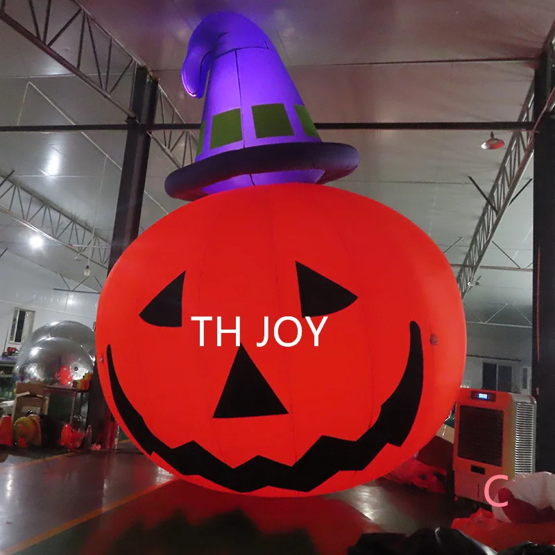 Halloween decorations big inflatable pumpkin balloon, LED lighting pumpkin model inflatable