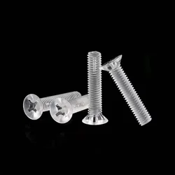 PC Transparent Cross Groove Countersunk Head Screw Acrylic Insulated Plastic Flat Head Bolt M2M2.5M3M4M5M6M8